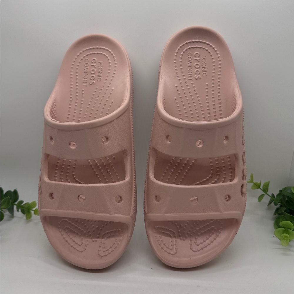 Crocs Baya Slide Unisex Pink Sandals Women's Size 8